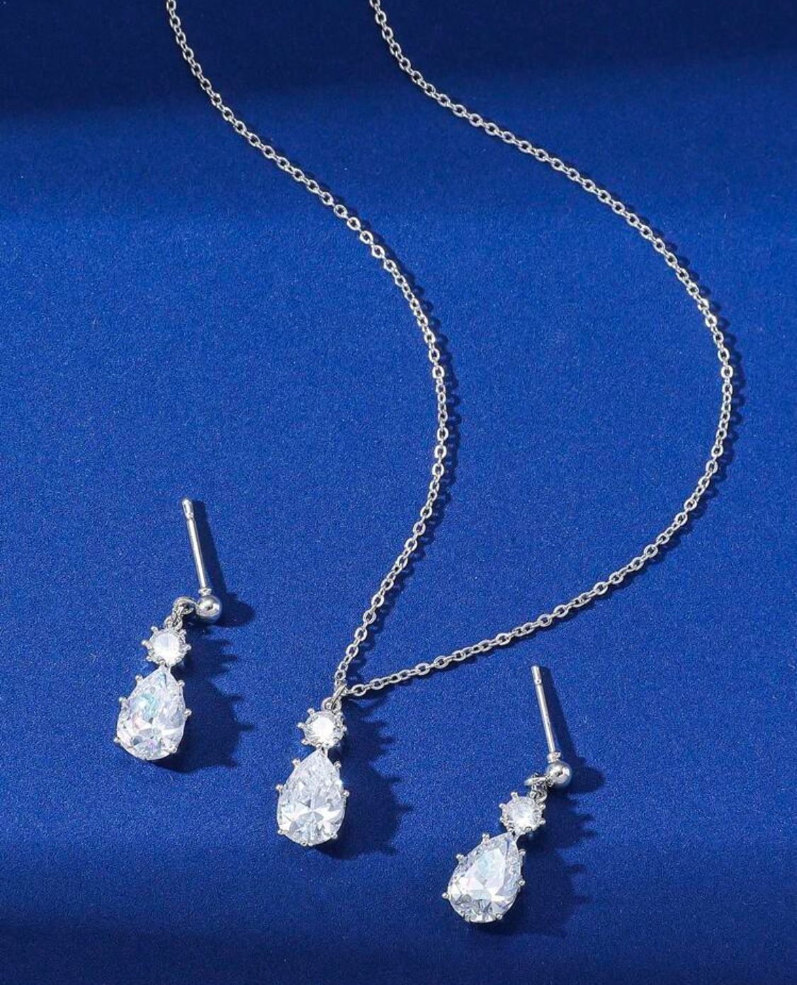 Set de joyas plateado